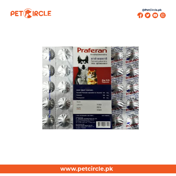 Praferan Deworming Tab For Cat & Dog