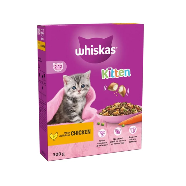 Whiskas Kitten Dry Fuad Box Chicken 300G