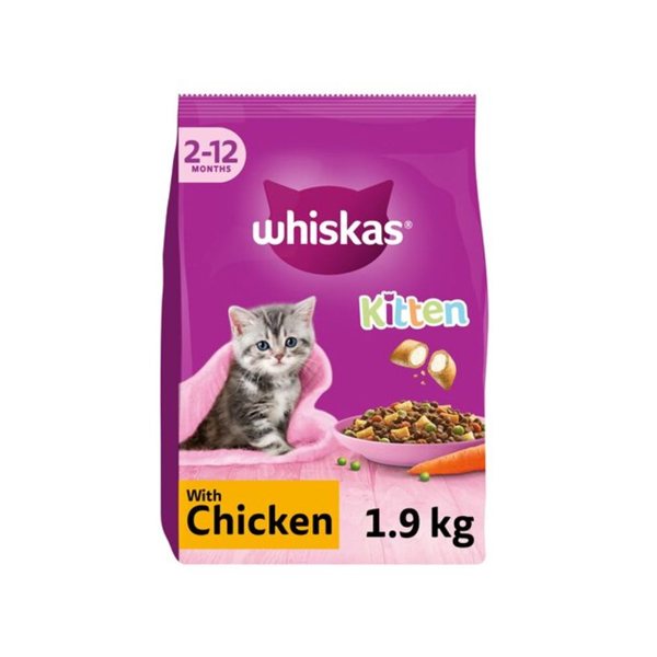 Whiskas Dry Kitten Food Chicken 1.9Kg